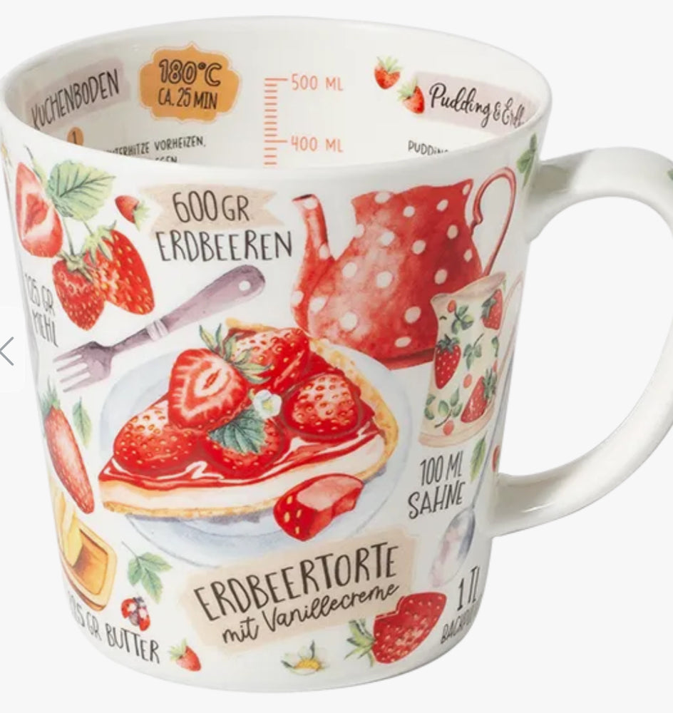TeeWiese, Becher Erdbeertorte