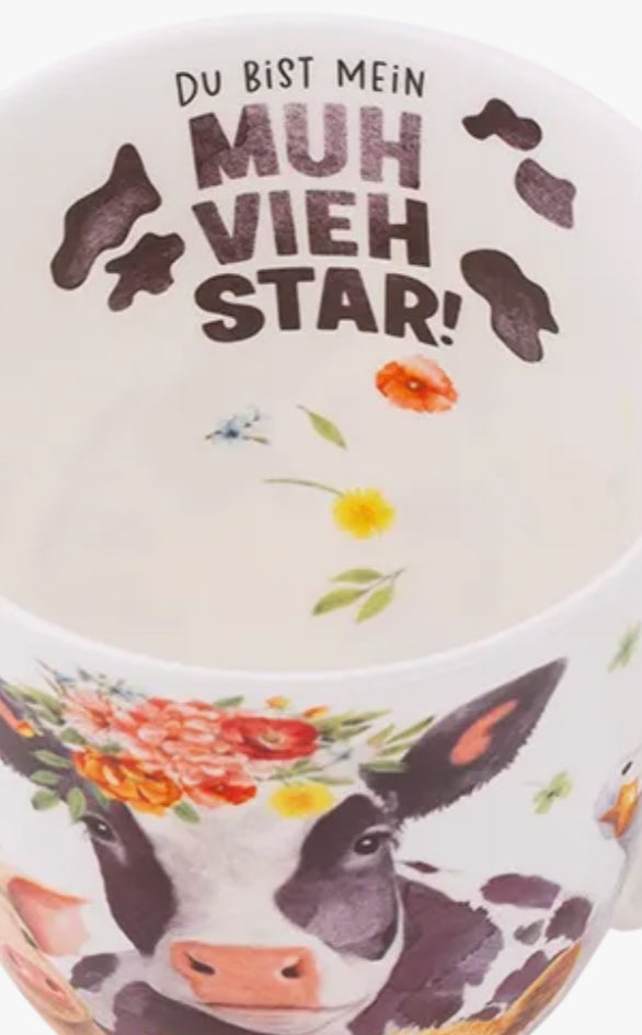 Teebecher, TeeWiese, Kuh, Kuh Becher