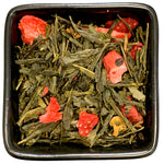 TeeWiese Hausmischung

Aromatisierter Grüntee mit Erdbeer-Sahne-Geschmack.

Die fein abgestimmte Verbindung von feinstem Sencha und dem sehr hohen Anteil von Erdbeerstücken (7%) ist ein Garant für einen satten Erdbeer-Geschmack. Dieser wird durch eine dezente Sahnenote noch etwas intensiver.