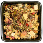 Eine TeeWiese Hausmischung

Aromatisierter Kräutertee mit Ananas-Ingwer-Geschmack aus der Lindenstadt Halle.

Dieser Tee ist so zusammengestellt, dass er nicht nur schmeckt, sondern auch ein guter Begleiter für die kleine Auszeit ist. Der Tee eignet sich, um die Seele mal baumeln zu lassen. Sein Geschmack ist frisch-fruchtig mit einer ganz leichten Ananas süße&nbsp;und einer sanften, nicht übertrieben Schärfe, des Ingwers.