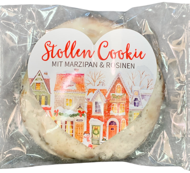 Stollen Cookie mit 19% Marzipan aus der TeeWiese.
Sie sind wieder da, unser beliebter Marzipan-Cookies. Das ideale kleine   Gastgebergeschenk, die kleine Aufmerksamkeit um einfach mal DANKE zu sagen, oder für den selbstgefertigten Adventskalender. Saftig und mit der Marzipanfüllung richtig lecker.