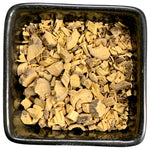 Süßholz-Wurzel -geschnitten- (Glycyrrhiza glabra) aus der TeeWiese.

Süßholz ist die Wurzel der subtropischen Süßholzpflanze. Der Saft der Süßholz-Wurzel ist der Ausgangsstoff für Lakritze. Süßholz ist aber auch vielseitiger zu verwende. So schmeckt es als Teeaufguss, gerne mit Honig. Oft wird es aber auch für eigene Teemischungen verwendet. Wir dürfen keine gesundheitlichen Aussagen über unsere Tees machen, wer mehr über Süßholz und seine Anwendungen erfahren möchte, schaue in ein Kräuterlexikon.